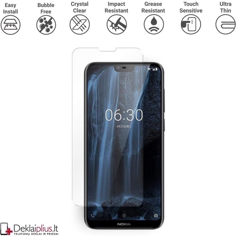 Apsauginis stikliukas telefonui (NOKIA 6.1 PLUS) Apsauginis stikliukas telefonui (NOKIA 6.1 PLUS)
